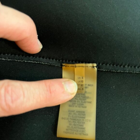 Elie Tahara Dress, size 6 (fits like an 8) multicolored, grey panel sides - Picture 5 of 5